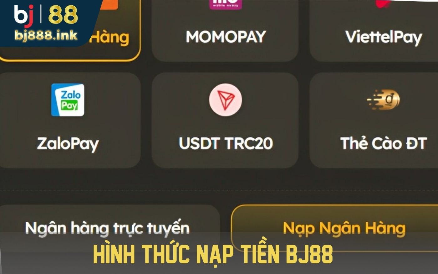 Nạp tiền BJ88 với những thao tác vô cùng đơn giản